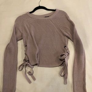 Dusty Rose Cropped Sweater